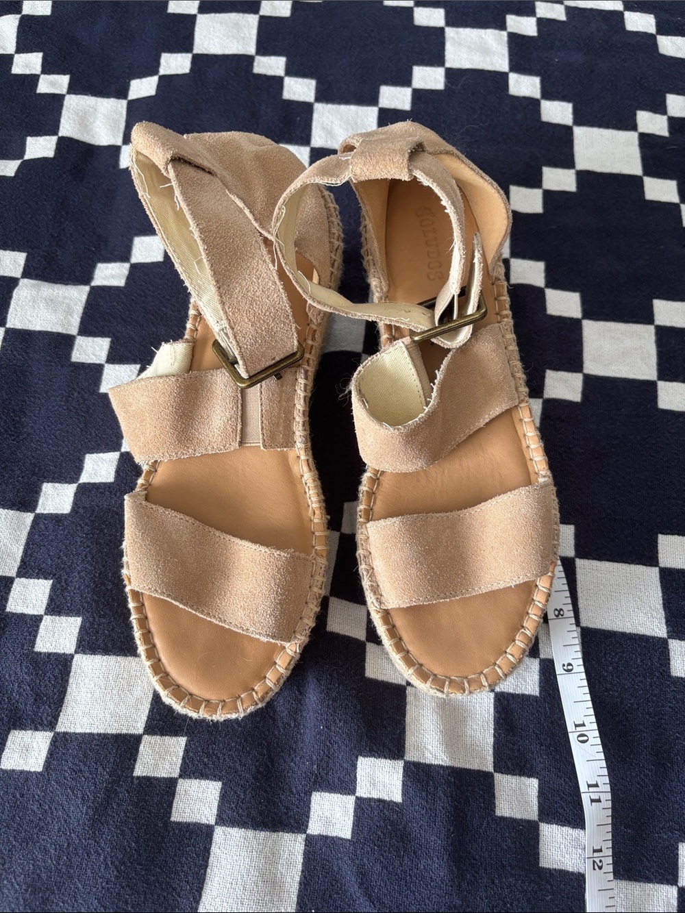 Soludos Tan Suede Espadrille Sandals